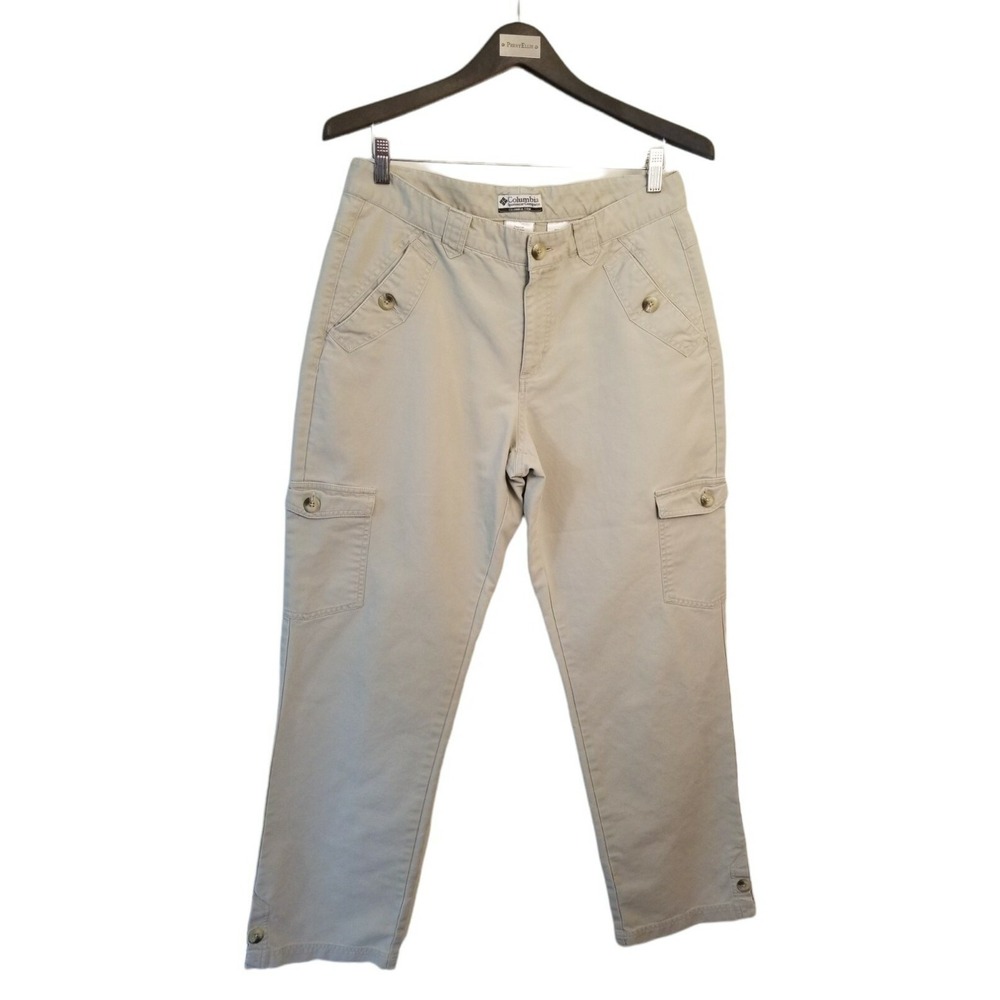 Columbia Cargo beige Women's Pants Outdoors Hiker Hiking Lightweight SZ 12 33X30